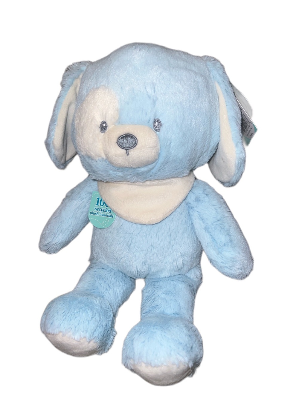 Baby Gund  Blue Bay Puppy Dog  Plush Stuffed Animal Recycled Materials 12”